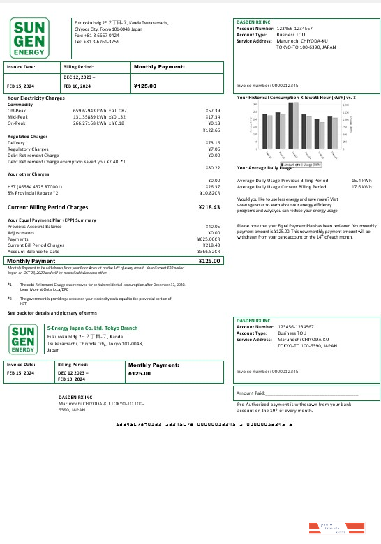 Japan S Energy Japan Co. Ltd. Tokyo Branch PSD template